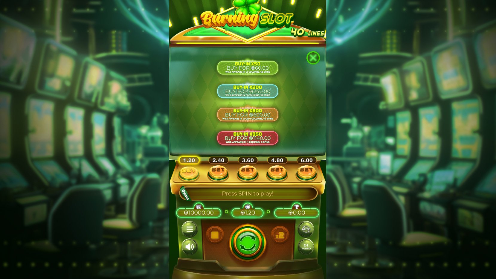 Burning Slot 40x6 screenshot 3