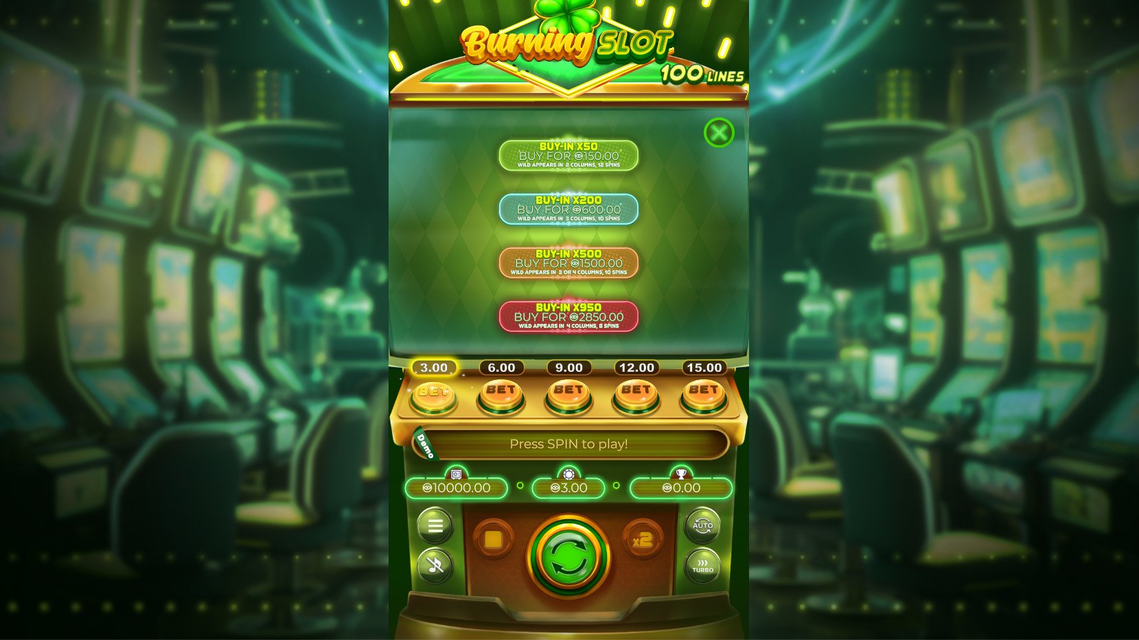 Burning Slot 100x6 screenshot 3
